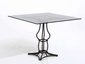 SIRIO - Square iron dining table _ Samuele Mazza Outdoor